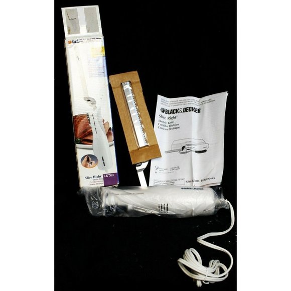 Black & Decker Slice Right Electric Knife EK700 Stainless Steel EZ Grip Tabs - Picture 7 of 12